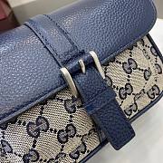 Gucci GG super mini bag in blue - 13x20x5cm - 3