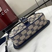 Gucci GG super mini bag in blue - 13x20x5cm - 2