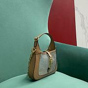 Gucci Jackie 1961 Mini Crystal GG Liazard Bag - 19x23x3cm - 4