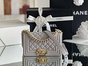 CHANEL Caviar Chevron Quilted Small Boy Bag -  20x12x7cm - 3