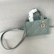 Mini Dior Book Tote Latte Macrocannage Calfskin - 21.5*13*7.5cm  - 3