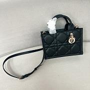 Mini Dior Book Tote Latte Macrocannage Calfskin - 21.5*13*7.5cm  - 2