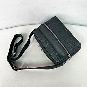 Black Dior Gravity Leather and Black Grained Bag - 23*17*7.5cm - 2