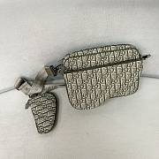 Dior Saddle Triple Pouch Oblique Jacquard - 23 x 16 x 6 cm - 1