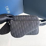 Dior Saddle Triple Pouch Oblique Jacquard - 23 x 16 x 6 cm - 4