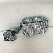 Dior Saddle Triple Pouch Oblique Jacquard - 23 x 16 x 6 cm - 3