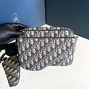 Dior Saddle Triple Pouch Oblique Jacquard - 23 x 16 x 6 cm - 2