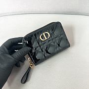 Dior Caro Patent Leather Wallet - 12*9*5cm - 2