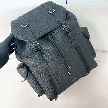 Dior Gravity Black Leather Backpack - 43*43*18cm