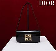 Miss Dior Allover Patent Leather Shoulder Bag - 22 x 11 x 6cm - 2