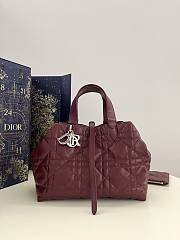 Dior Medium Toujours Bag Burgundy - 28.5*19*21cm - 1