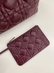 Dior Medium Toujours Bag Burgundy - 28.5*19*21cm - 6