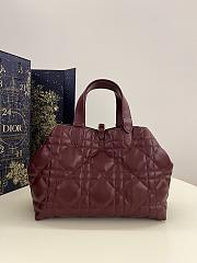 Dior Medium Toujours Bag Burgundy - 28.5*19*21cm - 2