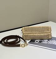 Fendi Peekaboo Raffia Bag - 23x11x18cm - 6