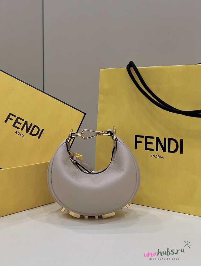 	 Fendi Fendigraphy Small Light Pink Bag - 16.5-14-5CM     - 1