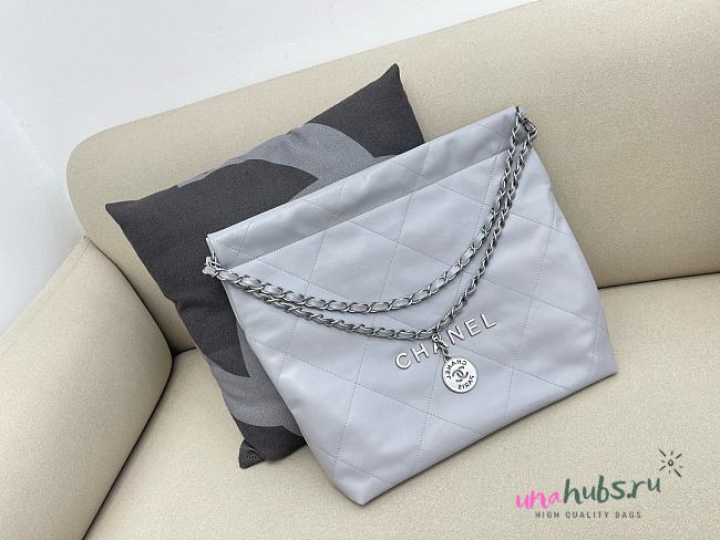 Chanel 22Bag Light Grey Tote - 1