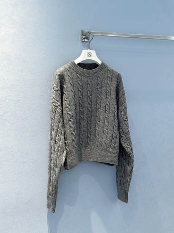 Loewe Sweater in wool knit grey