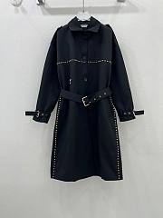 Dior Long Windbreaker Black Jacket - 1