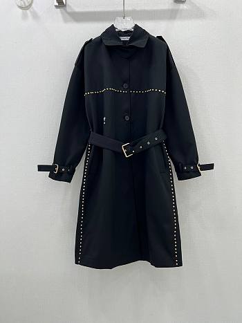 Dior Long Windbreaker Black Jacket