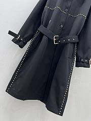 Dior Long Windbreaker Black Jacket - 4