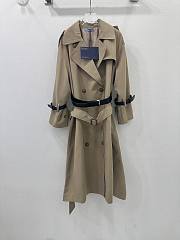 Prada Trench Coat Beige Cotton Gabardine - 1