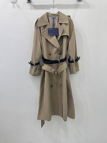 Prada Trench Coat Beige Cotton Gabardine