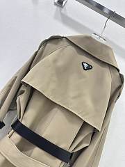 Prada Trench Coat Beige Cotton Gabardine - 6