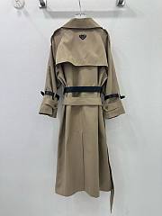 Prada Trench Coat Beige Cotton Gabardine - 5