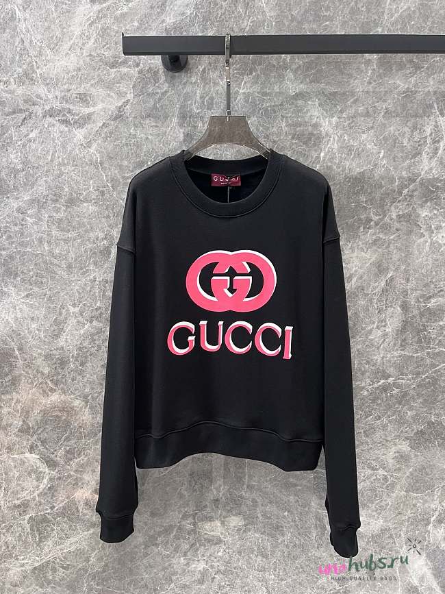 Gucci Printed cotton jersey sweatshirt - 1