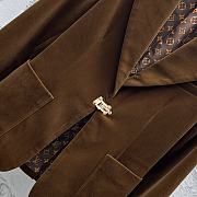 Louis Vuitton Velvet Schoolboy Fauve Blazer  - 6