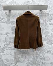 Louis Vuitton Velvet Schoolboy Fauve Blazer  - 3