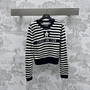 Dior Sweater Navy Blue and White - 1