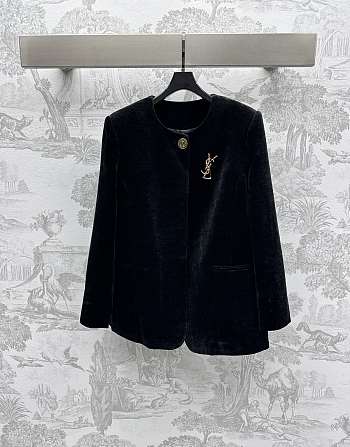 YSL Black Velvet Blazer