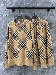 Burberry Crewneck Sweater Check Pattern - 1