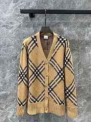 Burberry Crewneck Cardigan Check Pattern - 1