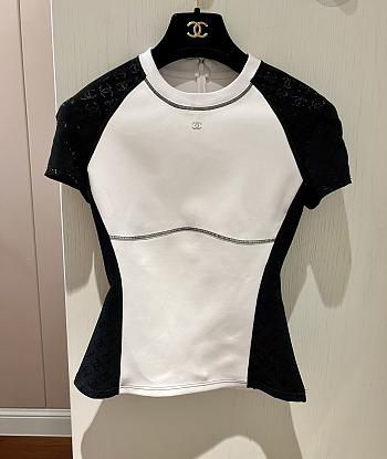 Chanel Black and White Top