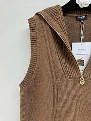 Chanel Brown Pullover Cashmere - 2