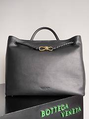 Bottega Veneta Large Andiamo Bag silky calf leather in black - 42*35*18cm - 2