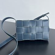 Bottega Veneta in Intreccio blue leather bag - 23x15x5cm - 6