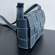 Bottega Veneta in Intreccio blue leather bag - 23x15x5cm - 2