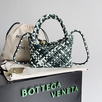 Bottega Veneta Tosca blue intreccio leather small shoulder bag