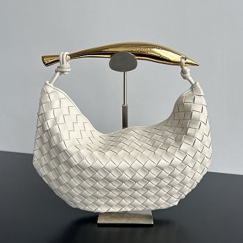 Bottega Veneta Sardine White Bag - 33x20x4cm