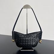 BOTTEGA VENETA Solstice embellished intrecciato leather shoulder bag 28*18*5cm - 2