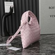 Bottega Veneta Mini Hoop Pink Bag - 25.5×14.5×11cm - 3