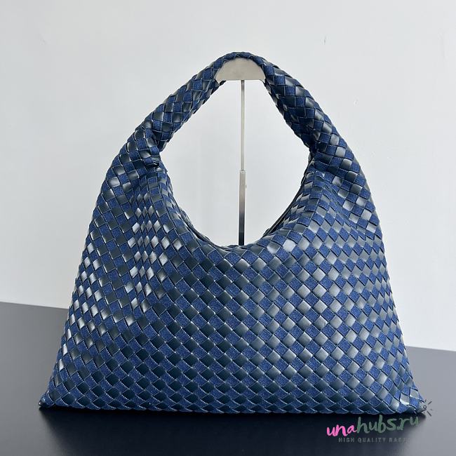 Bottega Veneta Intrecciato craftsmanship in leather and denim - 54*24*13cm - 1