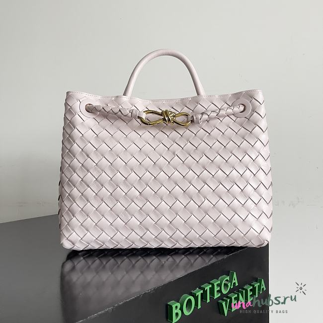 	 Bottega Veneta Andiamo Light Pink Bag - 32×24×12 - 1