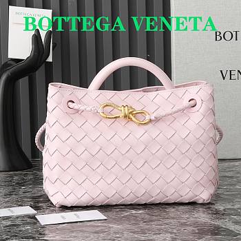 	 Bottega Veneta Andiamo Light Pink Bag - 25×22×10.5cm