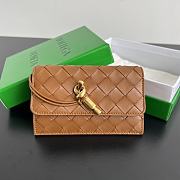 Bottega Veneta Andiamo embellished intrecciato leather wallet - 14x8.5x2cm - 2