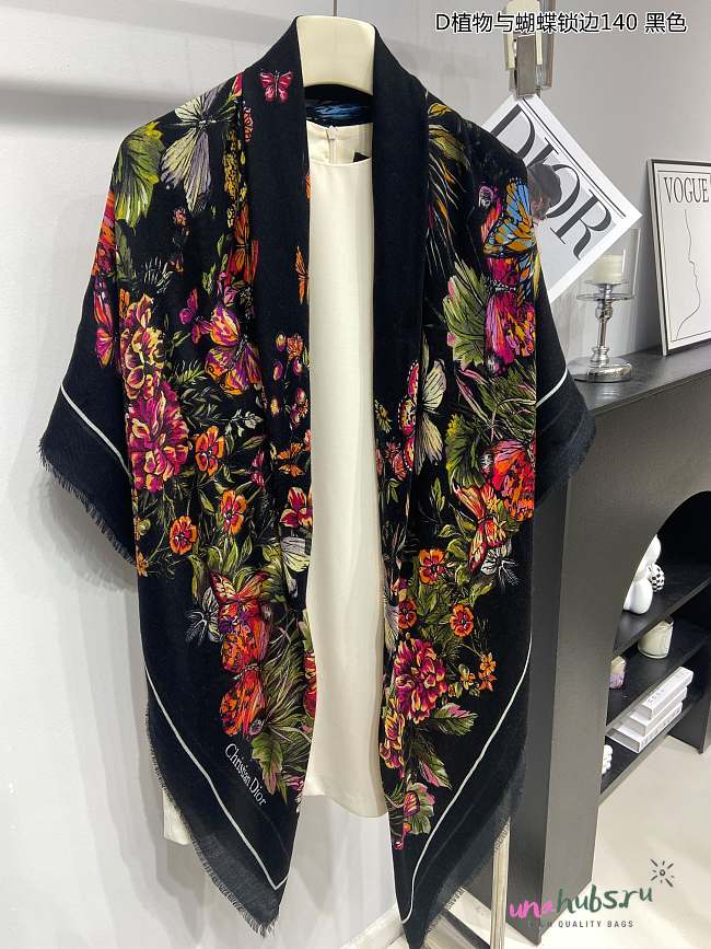 Dior Flower Shawl Scarf - 140*140cm - 1