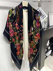 Dior Flower Shawl Scarf - 140*140cm - 1